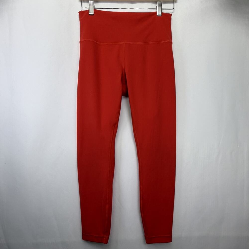 Lululemon Speed Leggings Red Size 10 High-Rise Crop LW5CR7S
